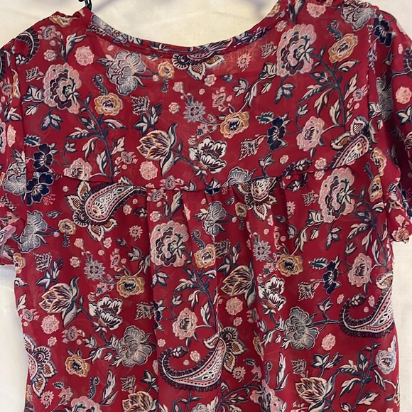 Knox Rose Paisley Blouse Size S - Picture 5 of 5